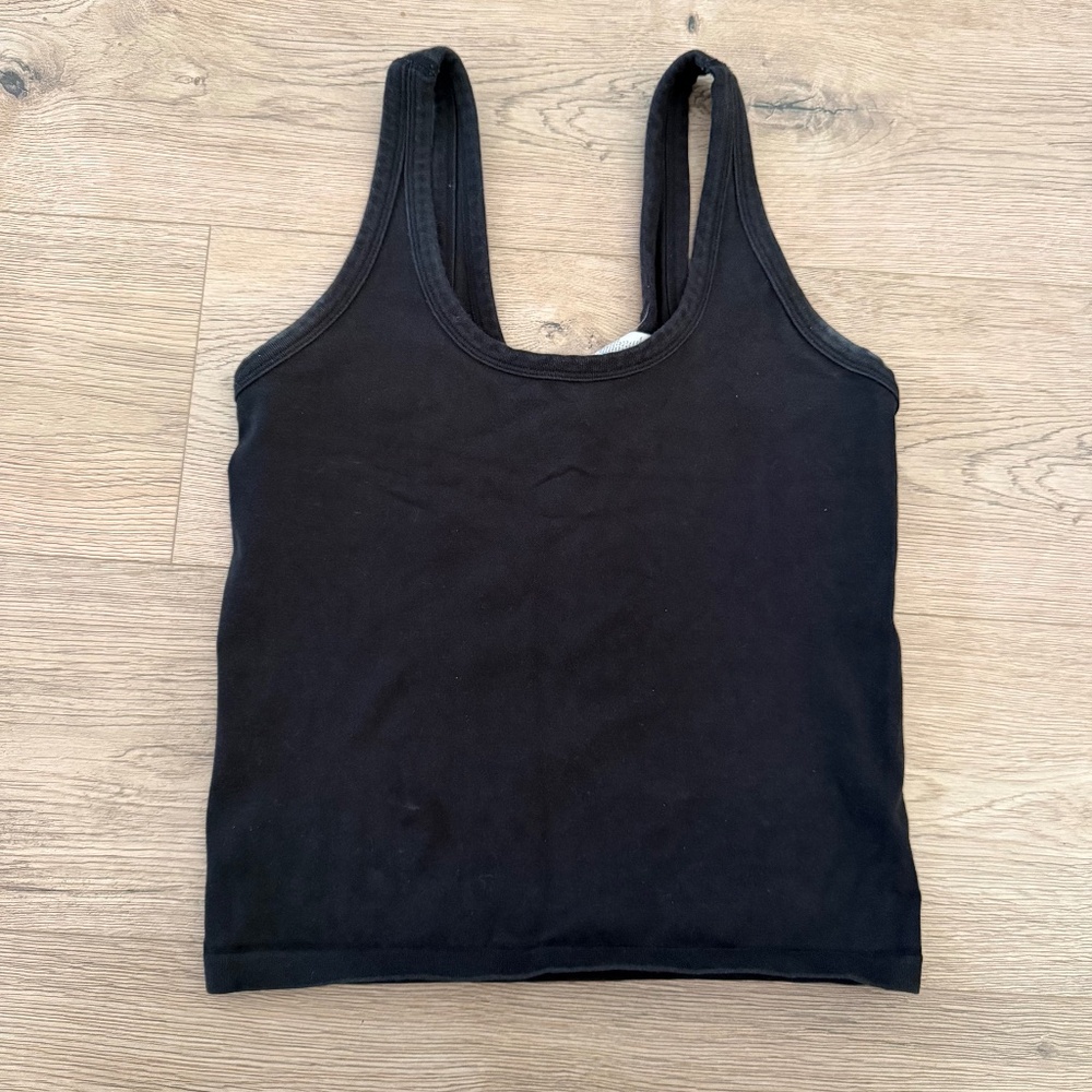 ALO Yoga Black Racerback Tank Top